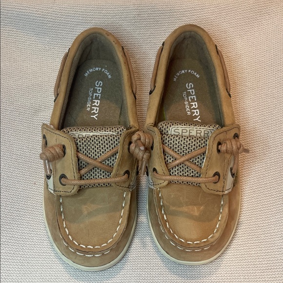 Sperry Kids Brown Moccasins - Picture 1 of 5